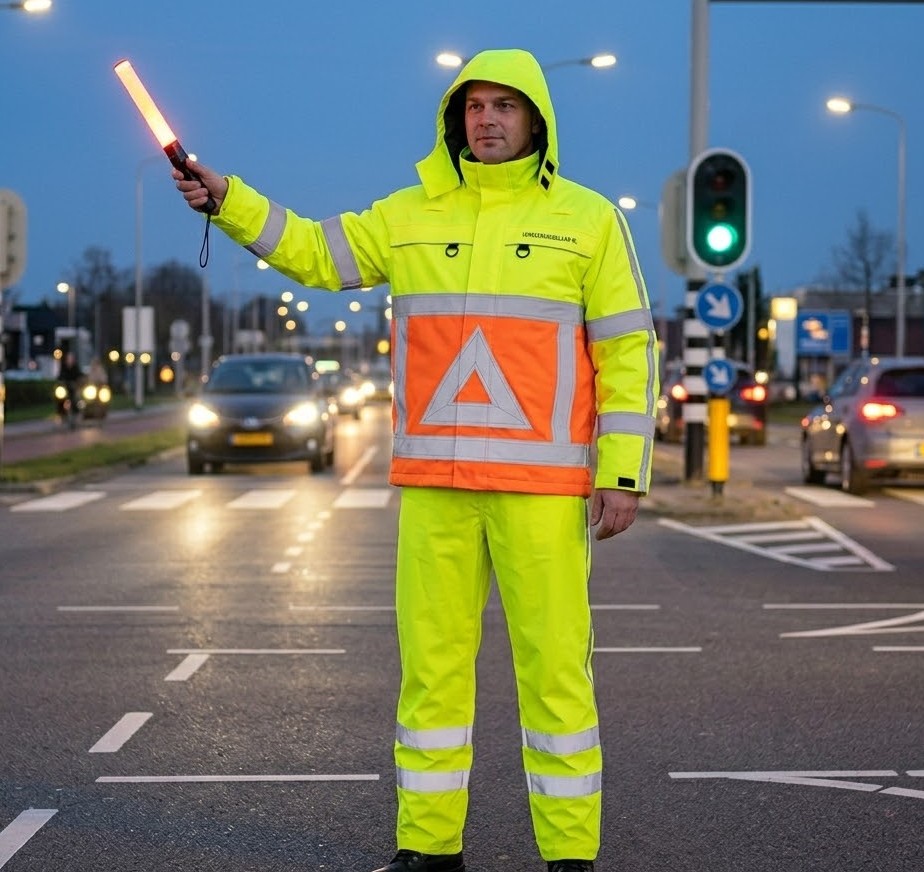 Veiligheidskleding 4 Hand bij borduurmachine